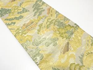 屋敷風景模様織り出し袋帯